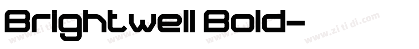 Brightwell Bold字体转换